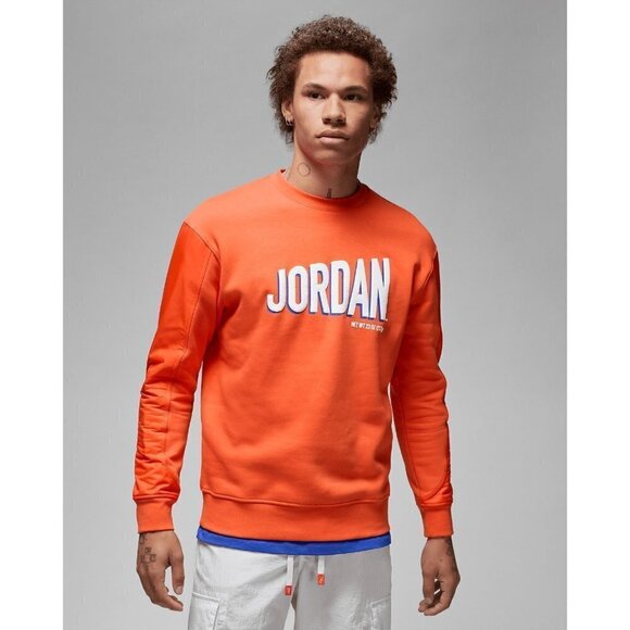 Nike Jordan Flight MVP Wheaties Crew Sweater DV7588-817 Orange